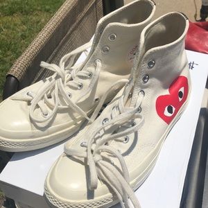 Men’s 9 Commes De Garçon Play Converse